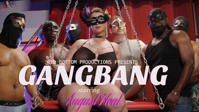 August Heat Leads New Gangbang Scene From Red Bottom Productions