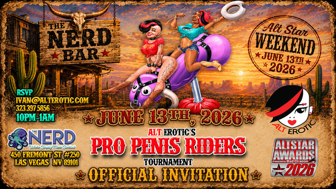 Ivan, AltErotic to Host 5th Annual 'Pro Penis Riders' Tournament in Las Vegas