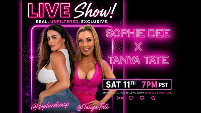 Tanya Tate, Sophie Dee to Host Livestream on Saturday Night