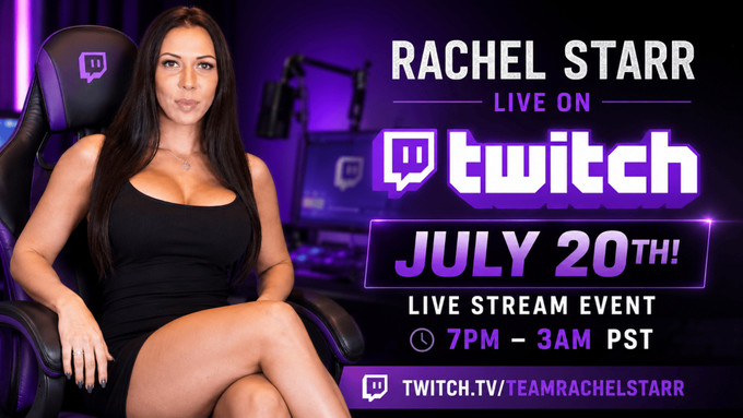Rachel Starr to Host 8-Hour Livestream on Twitch Next Week