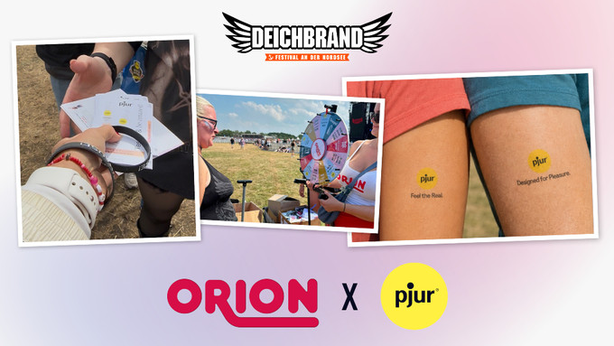 Pjur, Orion Partner for Activation at Deichbrand Festival in Germany