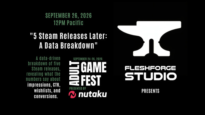 FleshForge Studio to Host Panel at 'Adult Game Fest' Virtual Convention