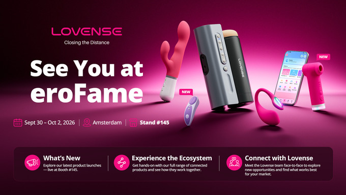 Lovense to Showcase New Products, Connected Ecosystem at EroFame Next Week