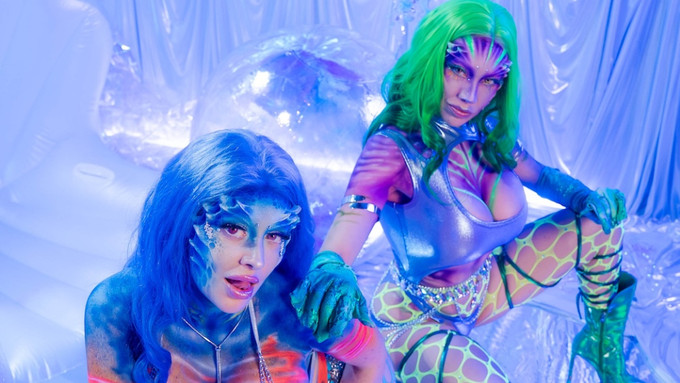Jewelz Blu Drops 'Neon-Themed OnlyFans Clip