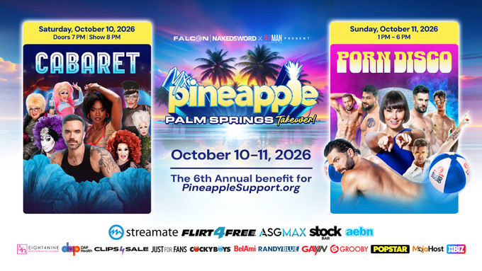 Falcon/NakedSword, Mr. Man Tout Pineapple Support Fundraiser in Palm Springs